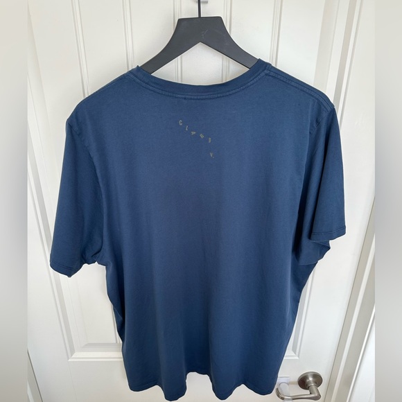 Clare V Navy Original Tee w/Army Green graphic | Size XXL | EUC - Picture 2 of 10